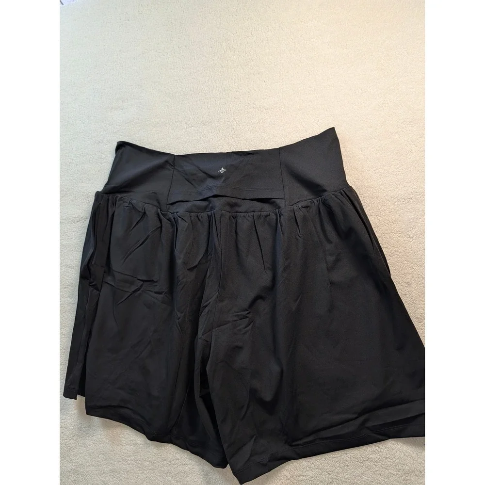 Halara SoftlyZero Airy High Waisted Athletic Shorts Black Womens 2X Plus Size